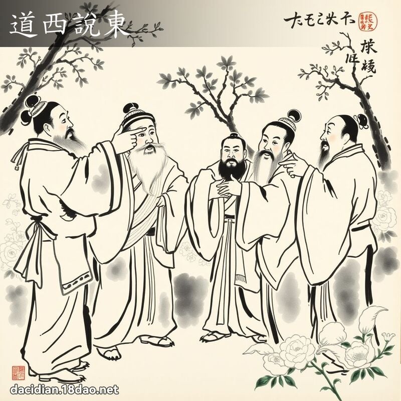 道西说东 配图