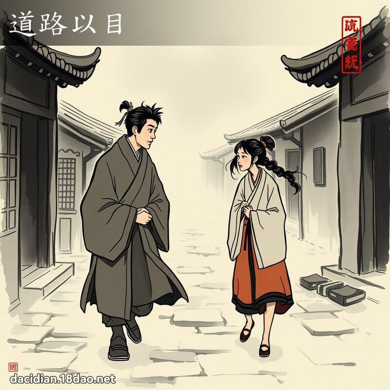 道路以目 配图
