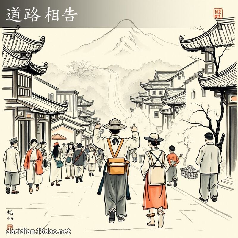 道路相告 配图