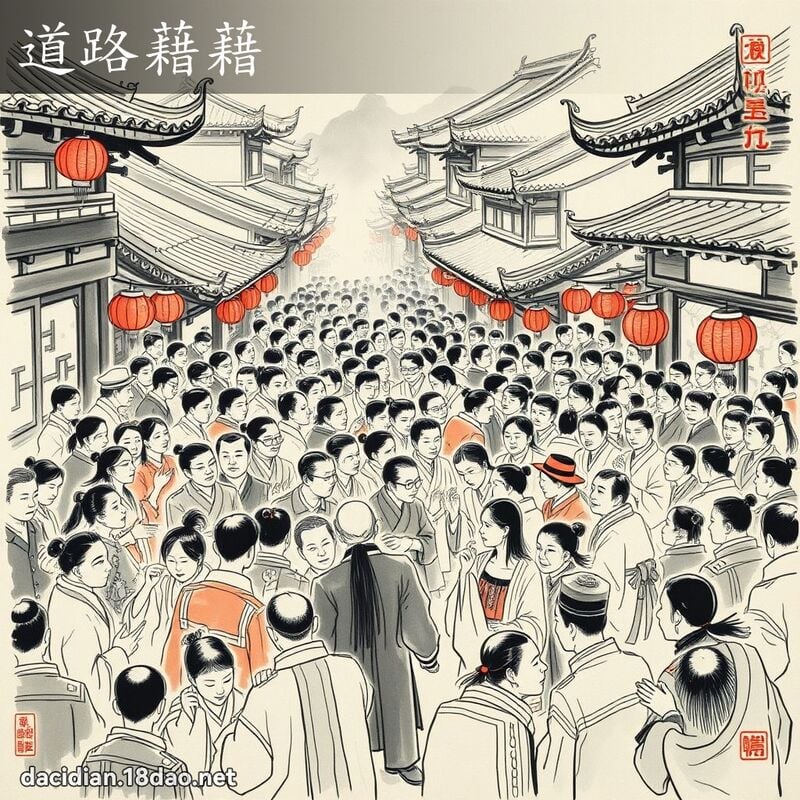 道路藉藉 配图