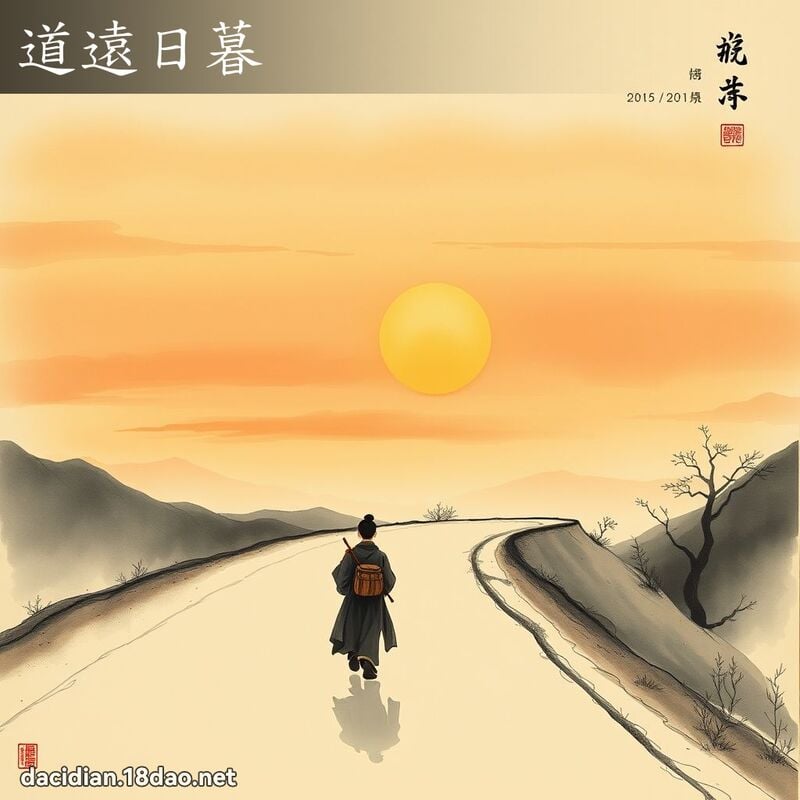 道远日暮 配图