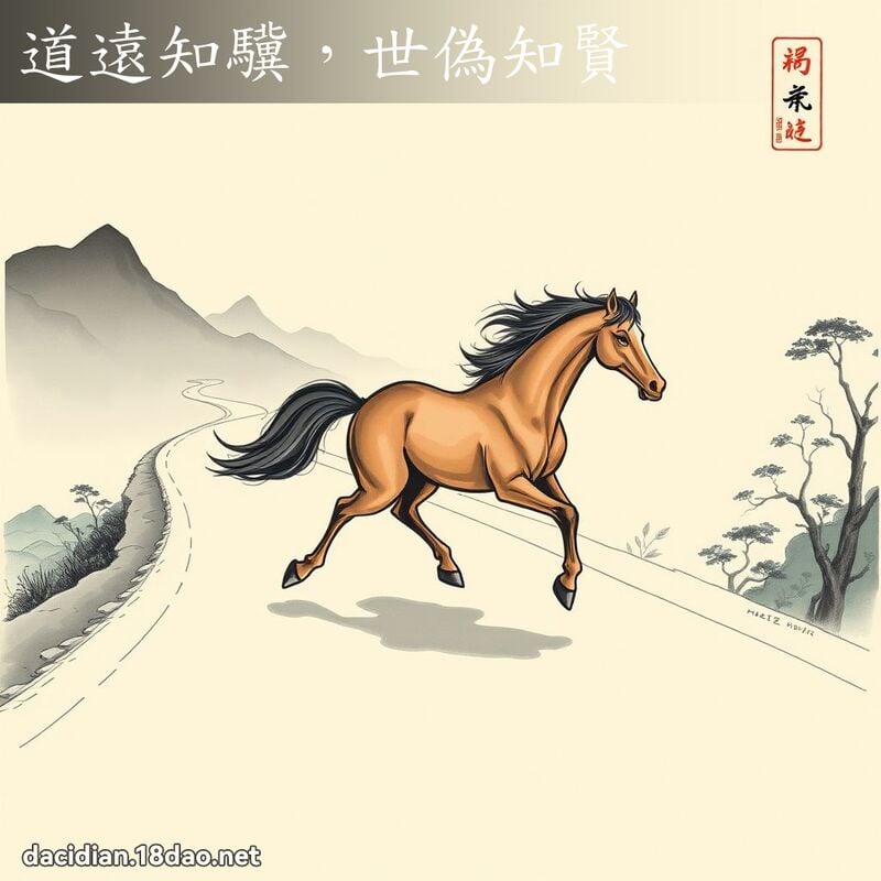 道远知驥,世偽知贤 配图