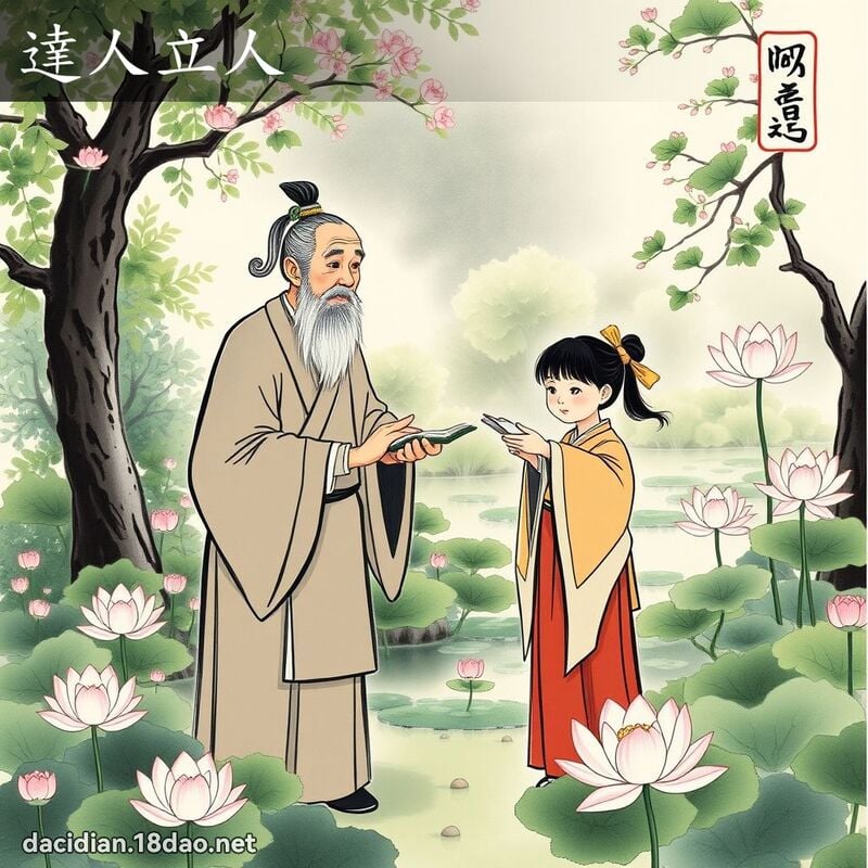 达人立人 配图