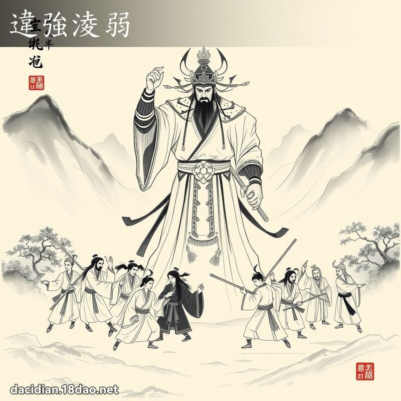 違強淩弱 配图