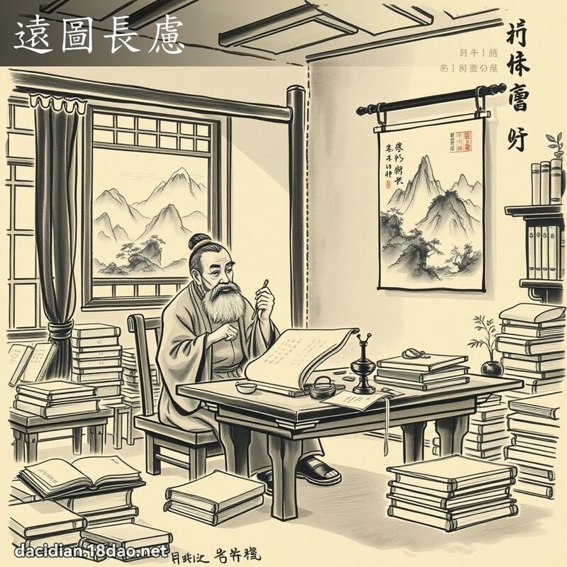 遠圖長慮 配图