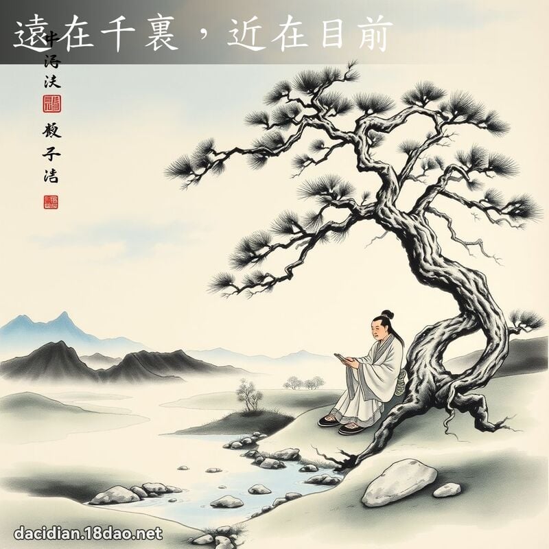 遠在千裏,近在目前 配图