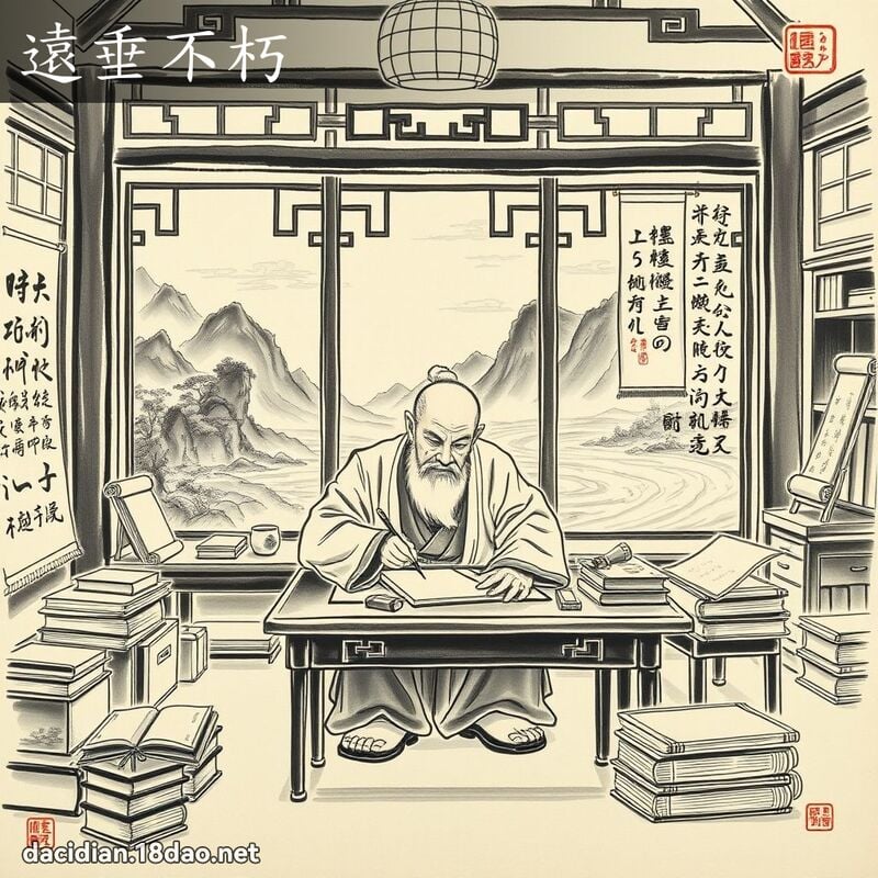 遠垂不朽 配图