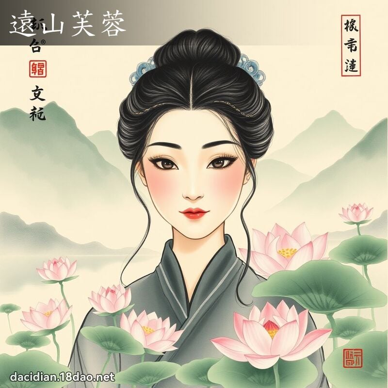 遠山芙蓉 配图
