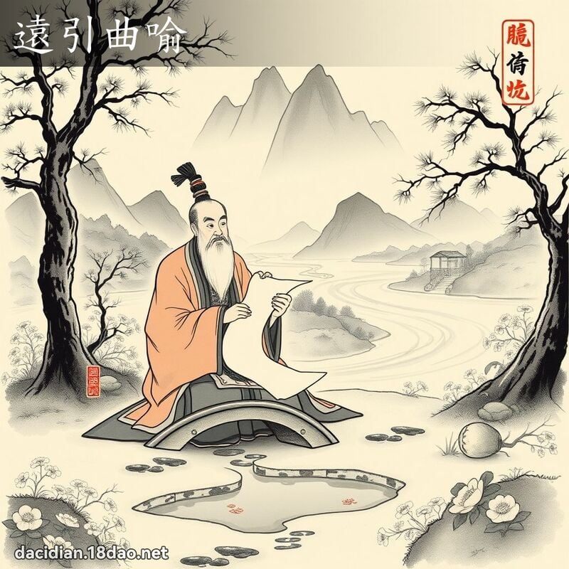 遠引曲喻 配图