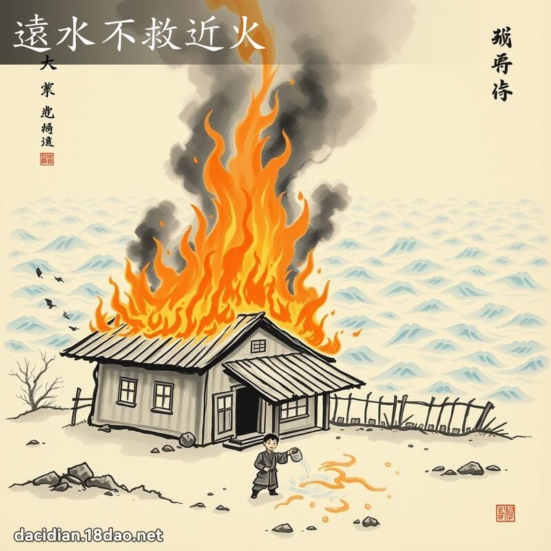 遠水不救近火 配图