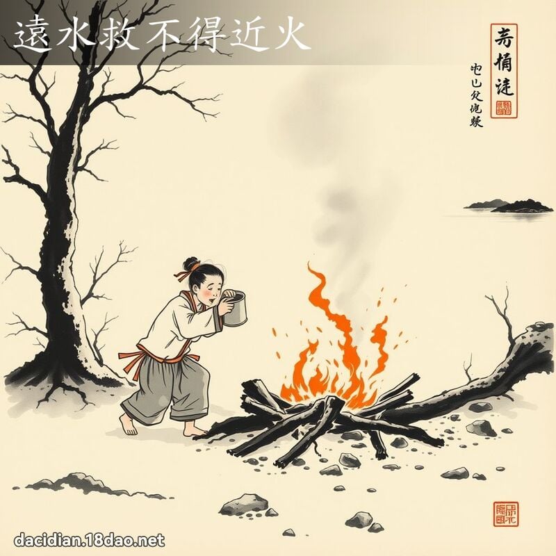 遠水救不得近火 配图