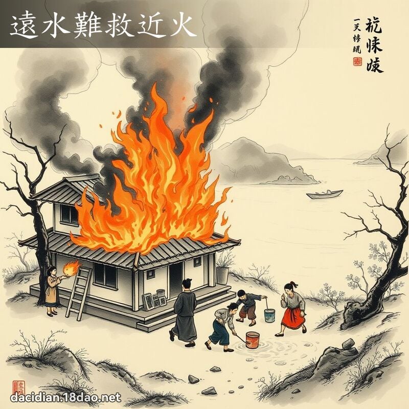 遠水難救近火 配图