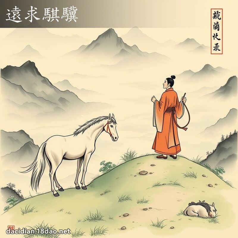 遠求騏驥 配图