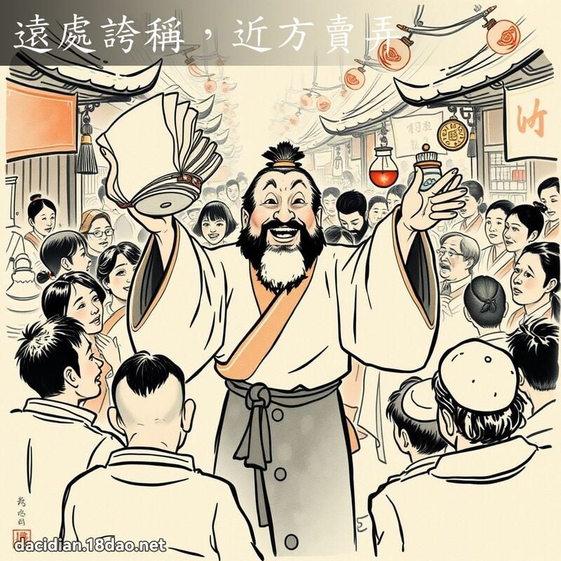 遠處誇稱,近方賣弄 配图