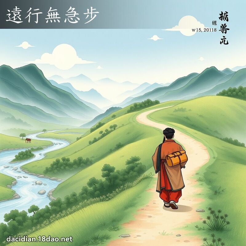 遠行無急步 配图