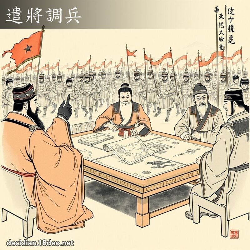 遣將調兵 配图