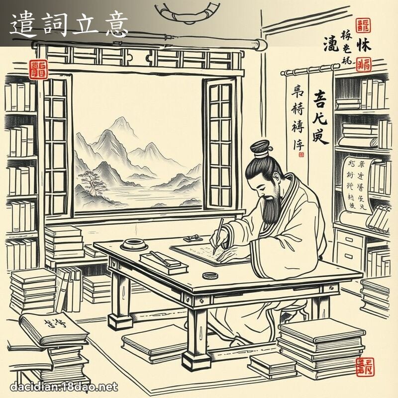 遣詞立意 配图