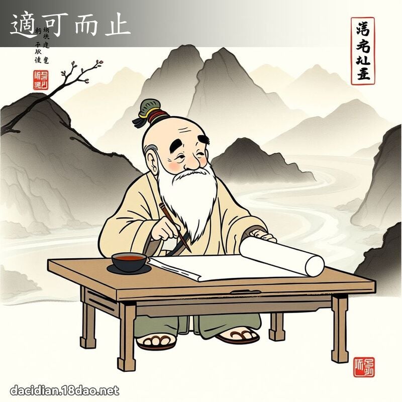 適可而止 配图