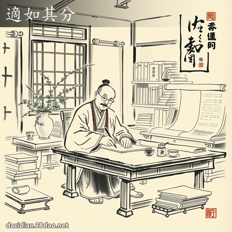 適如其分 配图