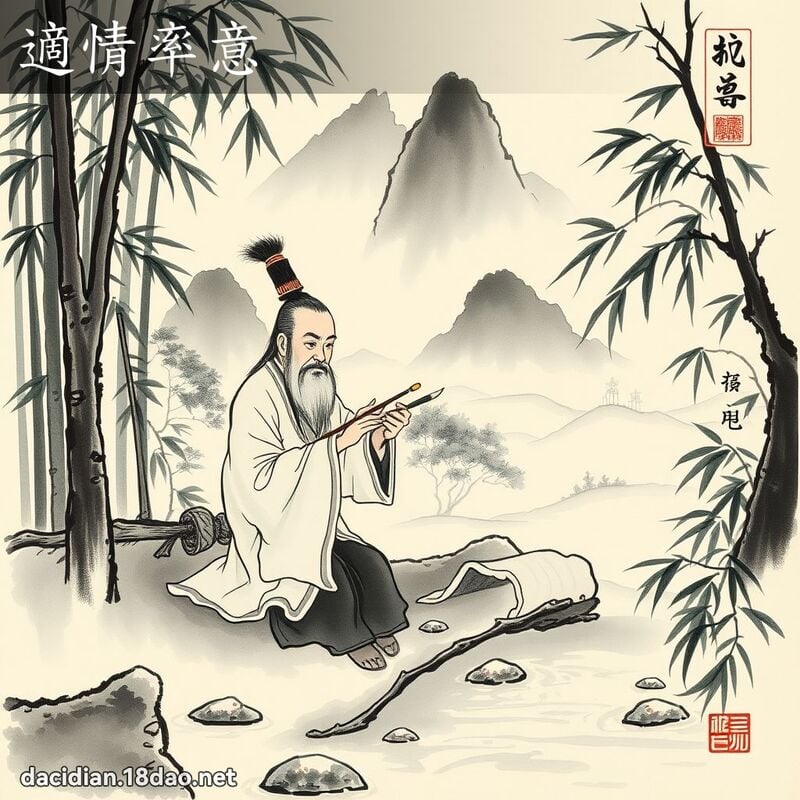 適情率意 配图