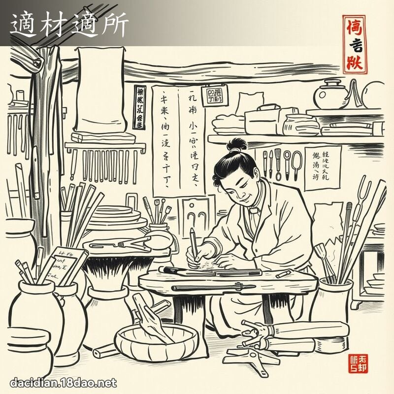 適材適所 配图