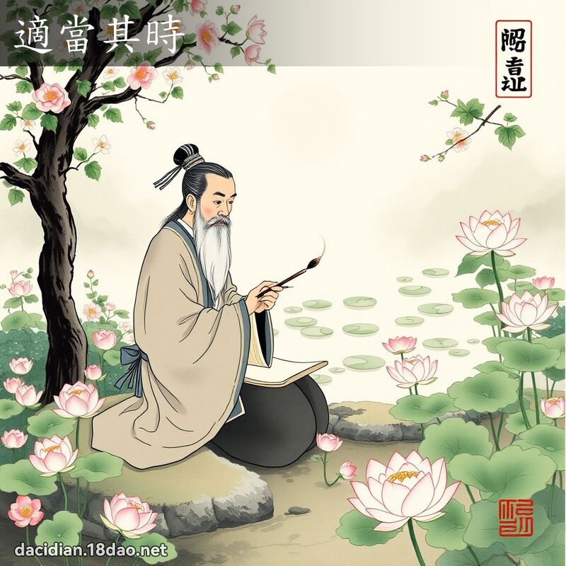 適當其時 配图