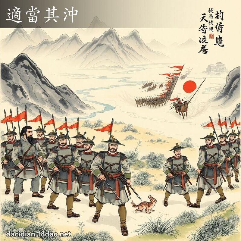 適當其沖 配图