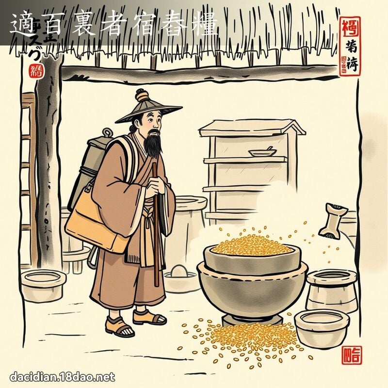 適百裏者宿舂糧 配图