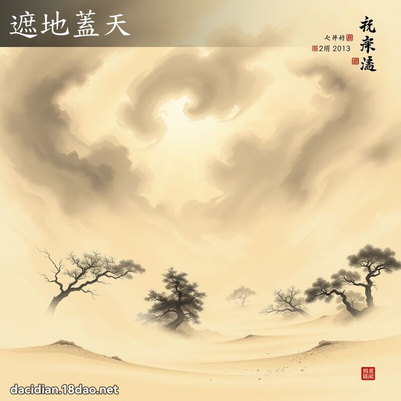 遮地蓋天 配图