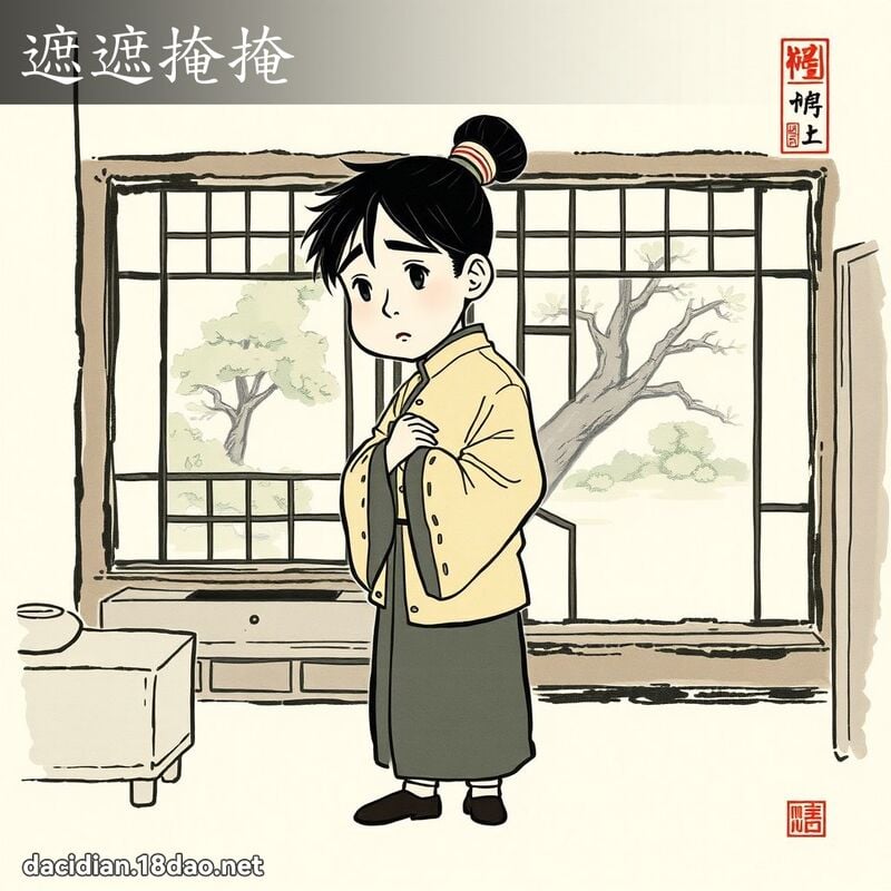 遮遮掩掩 配图