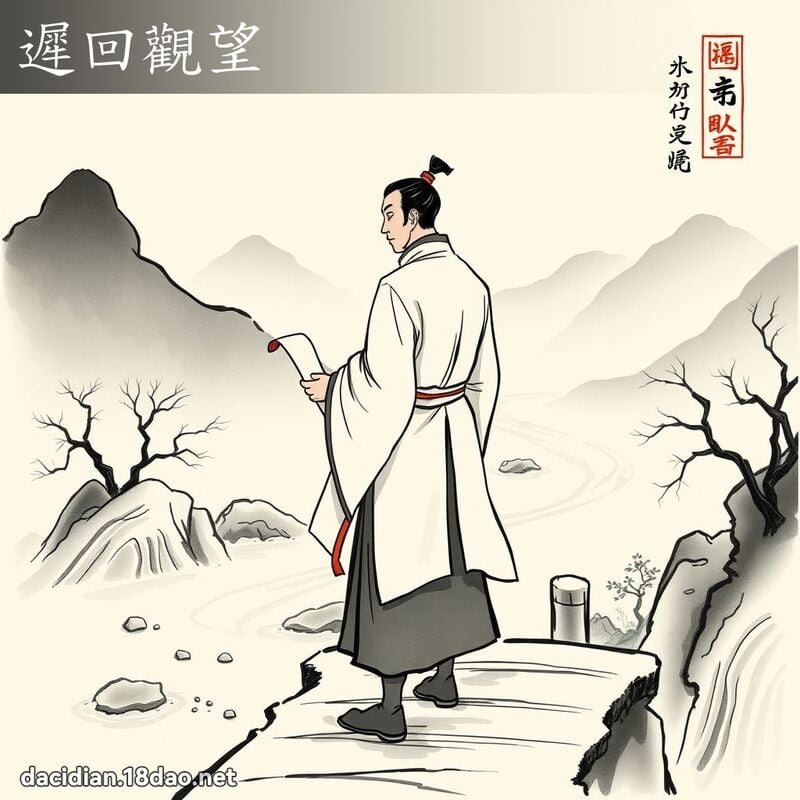 遲回觀望 配图