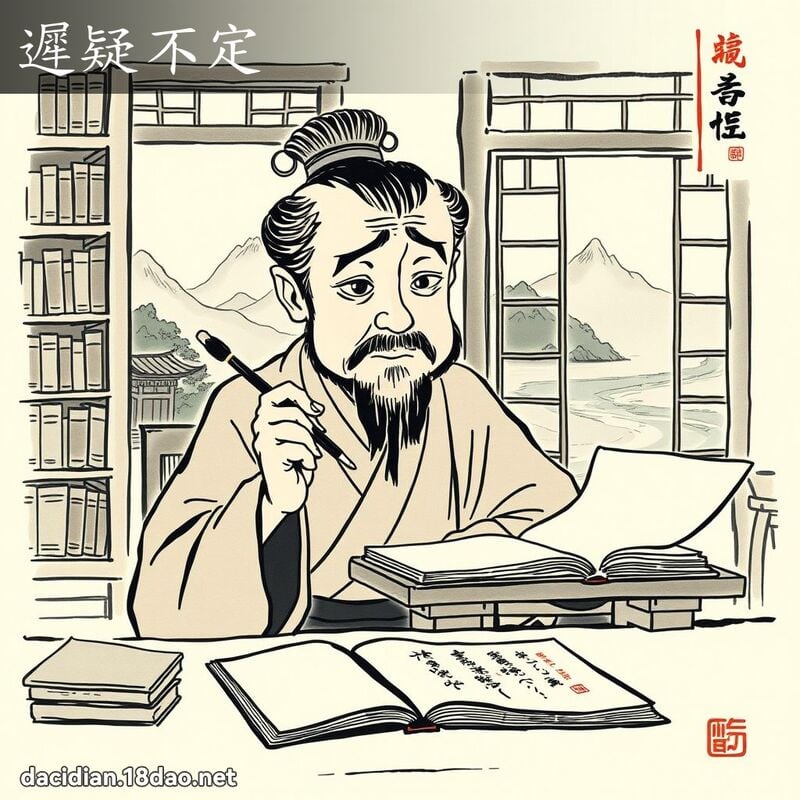 遲疑不定 配图