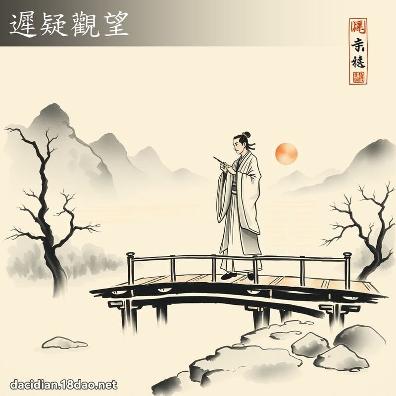 遲疑觀望 配图