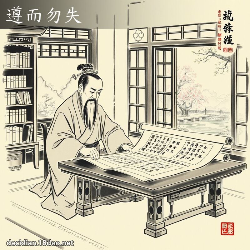遵而勿失 配图
