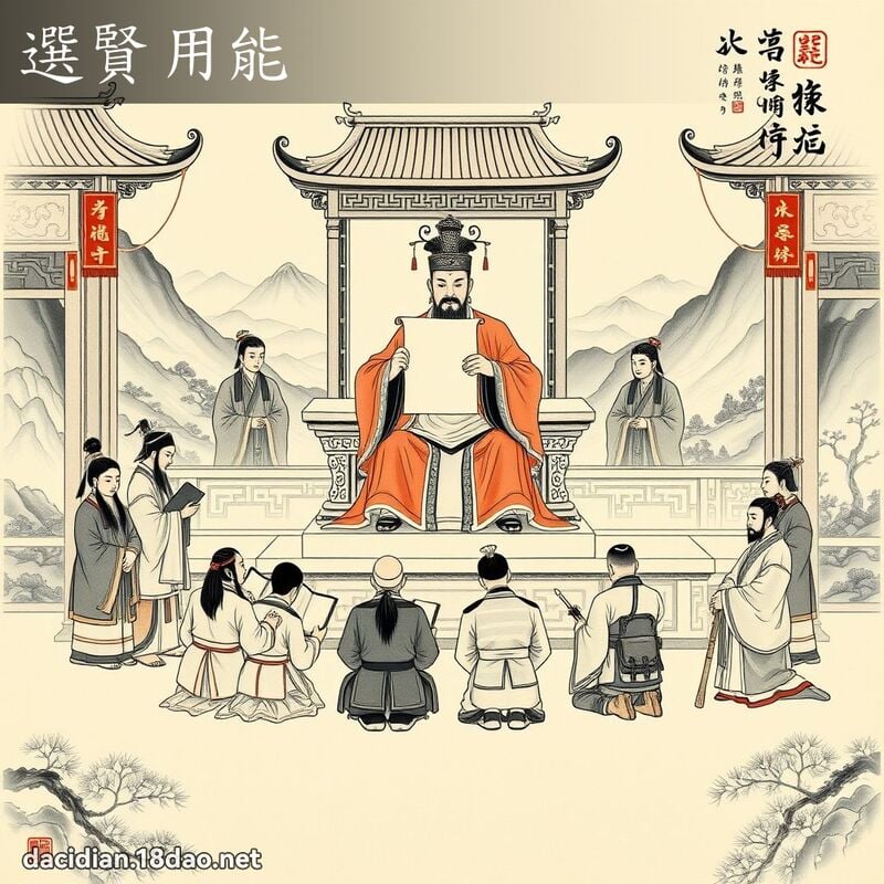選賢用能 配图