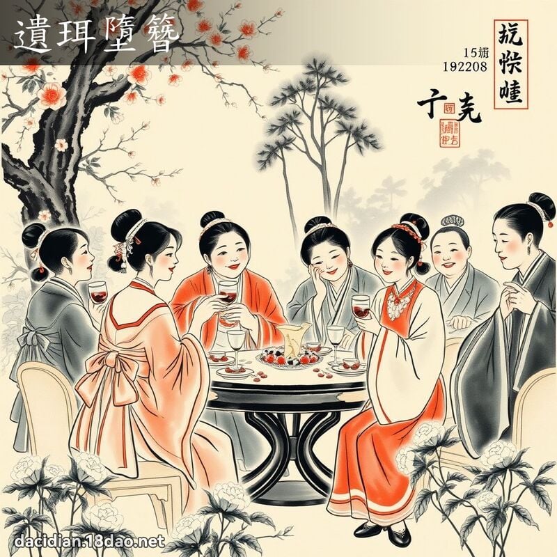 遺珥墮簪 配图