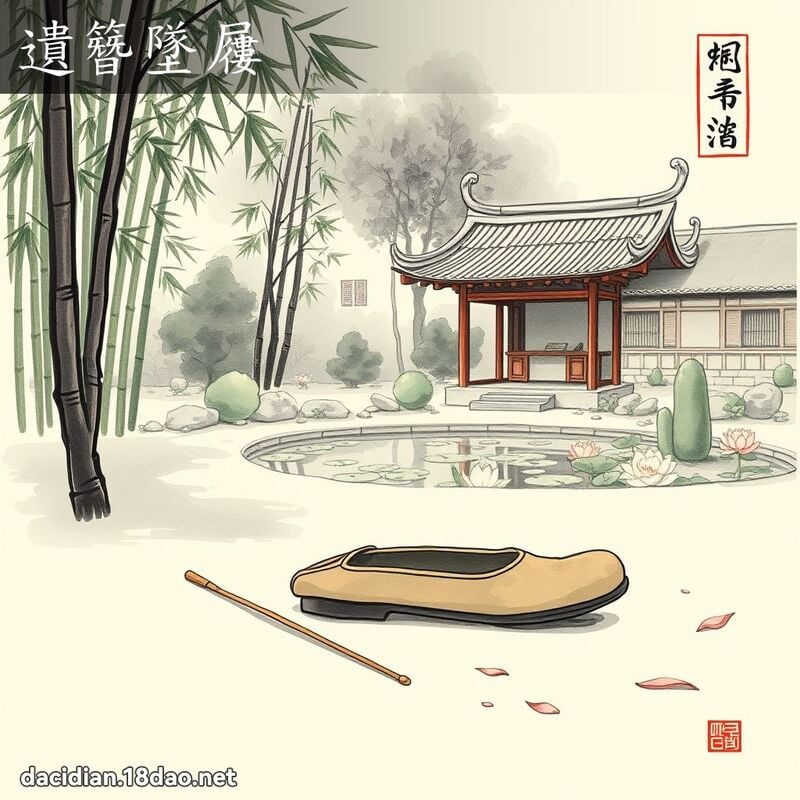 遺簪墜屨 配图