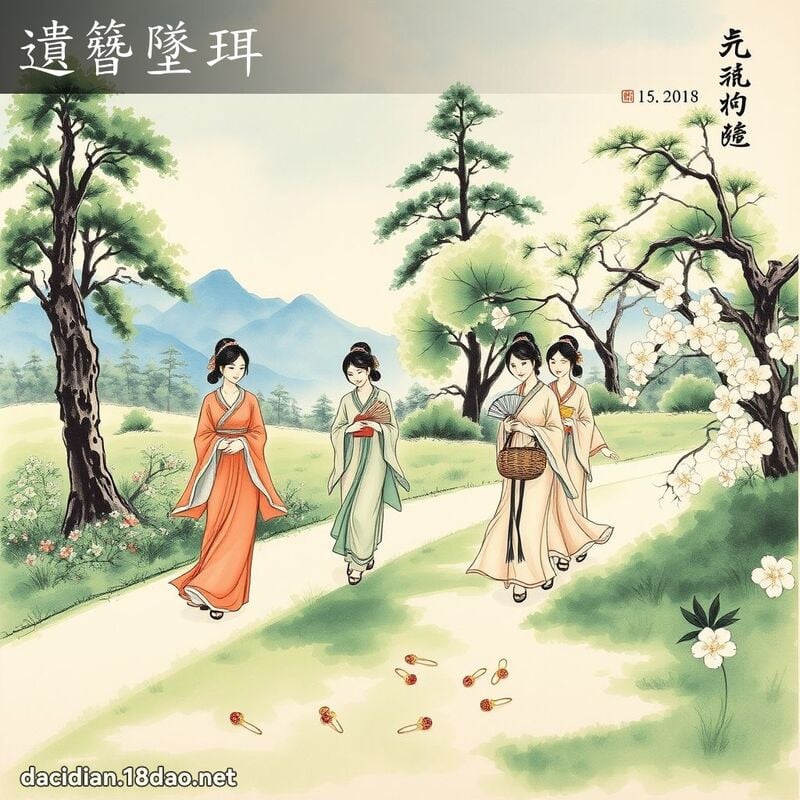 遺簪墜珥 配图