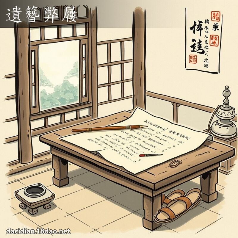 遺簪弊屨 配图