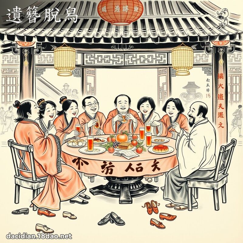 遺簪脫舄 配图