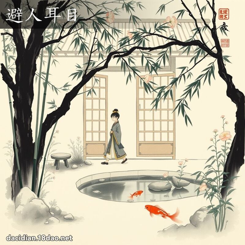 避人耳目 配图