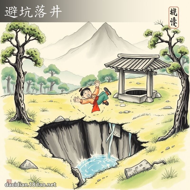 避坑落井 配图