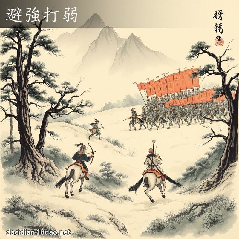 避強打弱 配图