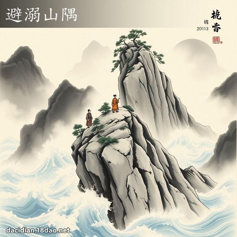 避溺山隅 配图