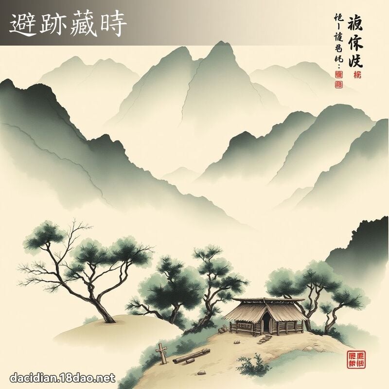 避跡藏時 配图