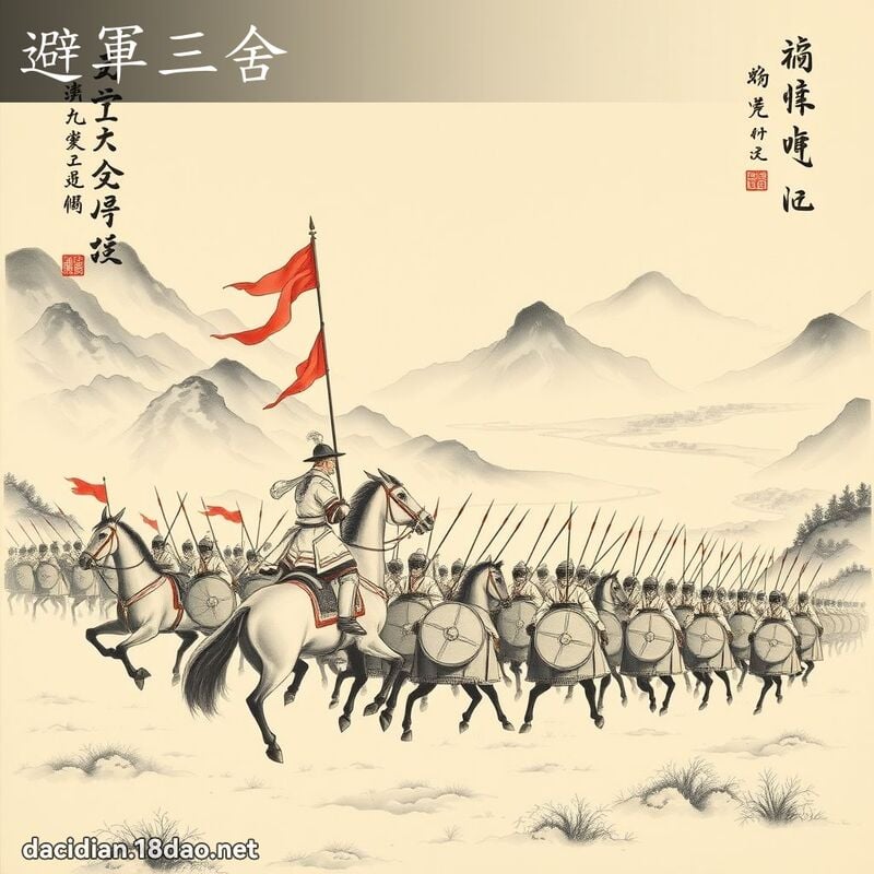 避軍三舍 配图