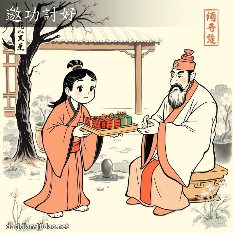 邀功討好 配图