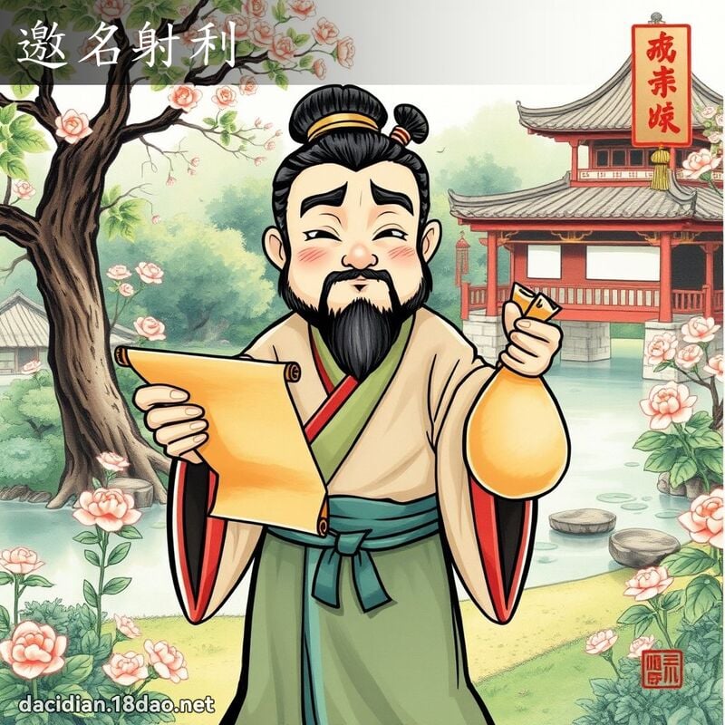 邀名射利 配图