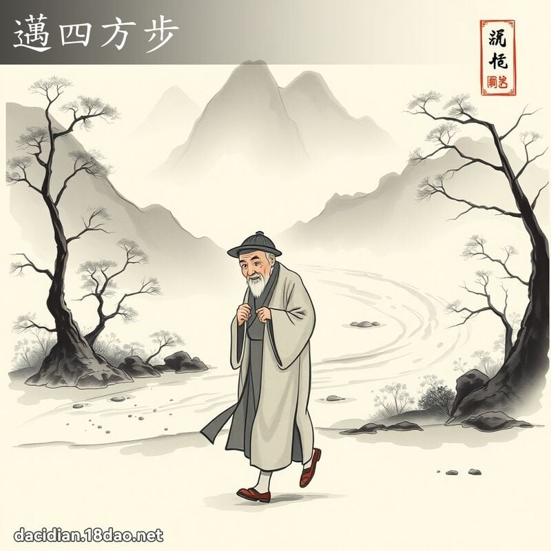 邁四方步 配图