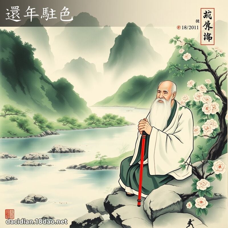 還年駐色 配图
